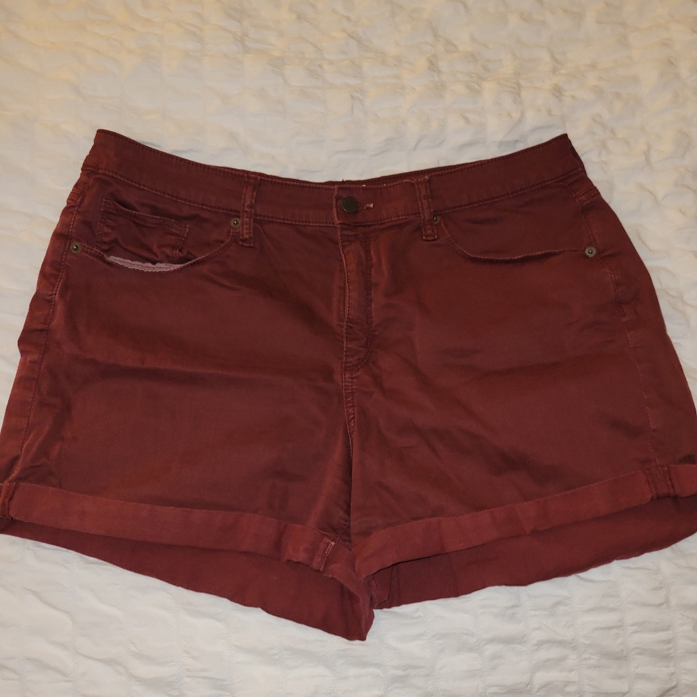 Burgundy shorts